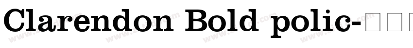 Clarendon Bold polic字体转换